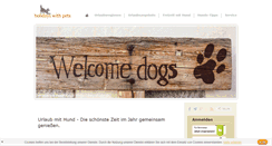Desktop Screenshot of holidays-with-pets.de